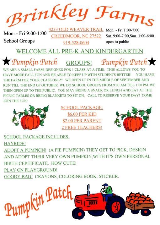 Pumpkin School Packages